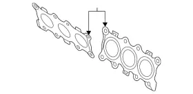28521-3n001 Kia Genuine Exhaust Manifold Gasket Set