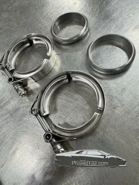 4424070 Lamborghini Diablo Exhaust Donut Gasket Pair With New Clamps