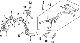Lr152485 Land-rover Genuine Catalytic Converter Gasket