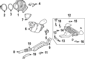 Lr179486 Land-rover Genuine Exhaust Crossover Gasket