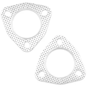 08393 Lasuroa 2pcs Exhaust Gasket 2.5 Inch 3 Bolt Flange Multifunctional Ma