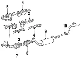 17173-66020 Lexus Genuine Manifold Gasket