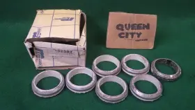 S2907 Mccord Lot Of 7 Nos Exhaust Flange Donut Gaskets 2-3/8 X 2-7/8 Inch Chevy Stovebolt 6