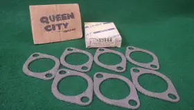 S3888 Mccord Lot Of 7 Nos/nors Exhaust Flange Gaskets 1956 Nash-hudson V8 Willys To 66