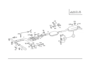 129-492-01-80 Mercedes-benz Genuine Flange Seal