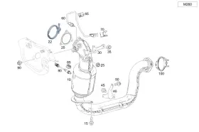 260-142-23-00 Mercedes-benz Genuine Metal-soft-material Seal