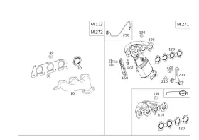 271-142-03-80 Mercedes-benz Genuine Gasket