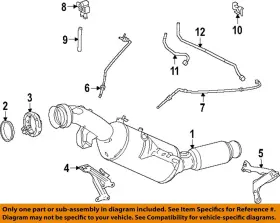 0004920981 Mercedes Oem 05-22 E320 Exhaust Components-converter Pipe Gasket