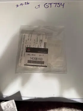 7430b163 Mitsubishi 1 Emission Label Federal 2.0l Turbo Nos Oem Sold Individu