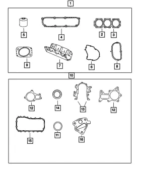 04448149ab Mopar Genuine Crossover Pipe Gasket 4448149ab