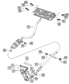 68081823ad Mopar Genuine Exhaust Gasket