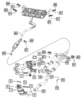 68110431ab Mopar Genuine Catalytic Converter Gasket