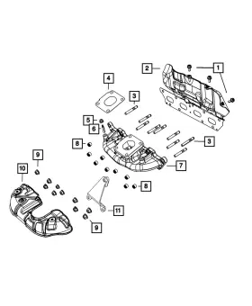 68320857aa Mopar Genuine Exhaust Manifold Gasket