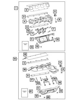 68365739aa Mopar Genuine Exhaust Manifold