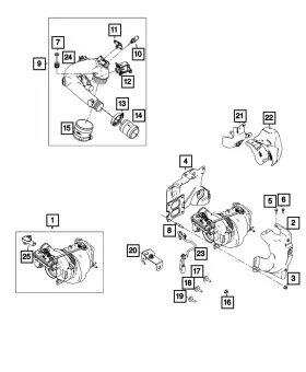 68426519aa Mopar Genuine Turbocharger Gasket