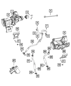 68442816ac Mopar Genuine Turbocharger Gasket