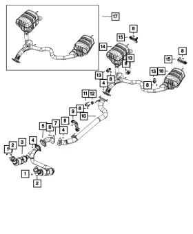68534457aa Mopar Genuine Exhaust Pipe Gasket