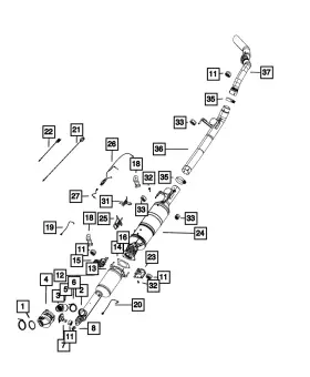 68628245aa Mopar Genuine Exhaust Pipe Gasket Upper