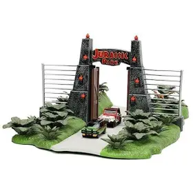 34244 Nano Scene Jurassic Park 30th Anniversary Gate Diorama With Two 1.65 Inch Di