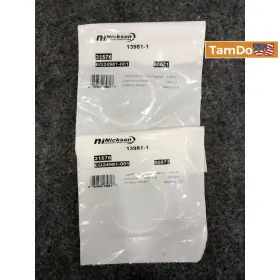 13981-1 Nickson Exhaust Solutions 13981w Lot Of 2 Flange Gaskets 2-bolt Pipe Seals