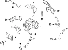 14415-6rc0b Nissan Genuine Turbocharger Gasket