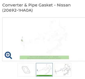 20692-1ha0a Nissan New Genuine Gasket-exhaust 206921ha0a / Oem