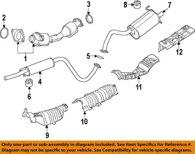 206958h32d Nissan Oem 13-18 Sentra 1.8l-l4 Exhaust-front Muffler Seal