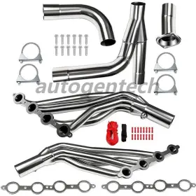 Oem-quality 1999-2006 1500 Long Tube Headers For 99-06 Chevy Gmc Sierra Silverado 4.8/5.3/6.0 With Y Pipe
