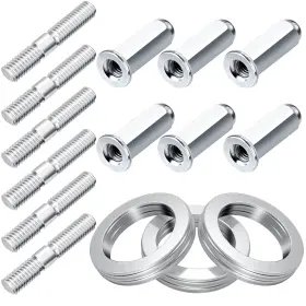 Pagow 784283019613 15 Pcs Gy6 Exhaust Bolt And Gasket For 50cc 125 Cc 150cc Scooters Atvs