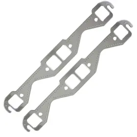 265-400 Pirate Mfg Hr0970 Sbc Square Port Aluminum Exhaust Gaskets Pair Chevy Small Block 55-91