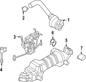 982-251-263-b Porsche Genuine Catalytic Converter Seal