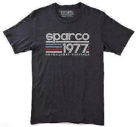 Sp02900gr4xl Sparco Vintage 77 T Shirt 100 Percent Soft Cotton Gray X Large