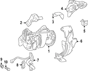 17173-f4010 Toyota Genuine Turbocharger Gasket