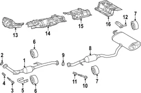 17451-75011 Toyota Genuine Exhaust Pipe To Manifold Gasket