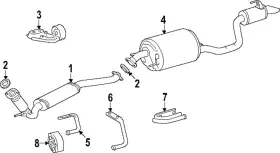 17451-f0120 Toyota Genuine Converter And Pipe Gasket