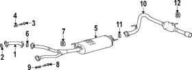 17451-f4010 Toyota Genuine Tailpipe Gasket