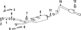 17451-f4020 Toyota Genuine Tailpipe Gasket