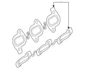 059-253-039-d Volkswagen Genuine Manifold Gasket