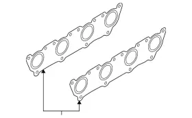 077-253-039-c Volkswagen Genuine Manifold Gasket