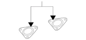 3d0-253-115-e Volkswagen Genuine Converter And Pipe Gasket