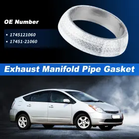 17451-21060 X Autohaux 1745121060/17451-21060 Exhaust Pipe Donut Gasket For Toyota Prius 2001-2009 1.5l No.1745121060