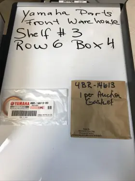 4br-14613-00-00 Yamaha Oem Genuine Gasket Exhaust Pipe - Nib