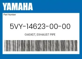 Yamaha 5vy-14623-00-00 Genuine Gasket Exhaust Pipe -