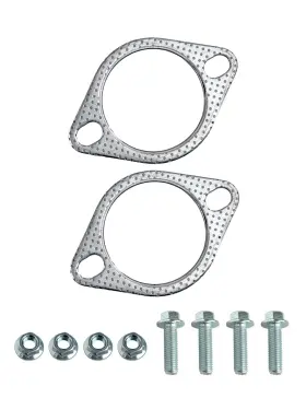 Yamakato Aymk413 2.75 Inch 2bolt Hightemp Exhaust Gasket Set With Bolts And Nuts 70mm
