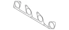 Genuine Volkswagen Manifold Gasket 03L-253-039-B New. Price: $6.50.