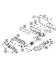 Genuine Mopar Exhaust Manifold To Turbo Gasket 68148176AA New. Price: $6.16.