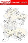 Yamaha Gasket, Exhaust Pipe 5VY-14623-00-00 Oem New. Price: $19.00.