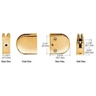 C.r. Laurence Z412GP Crl Gold Plated Z-series Round Type Flat Base Zinc Clamp New. Price: $30.00.