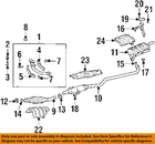 Gm Oem 98-02 Prizm Exhaust System Components-gasket 94856626 New. Price: $7.10.