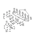 Genuine Mopar Exhaust Manifold Gasket 68724946AA New. Price: $30.92.